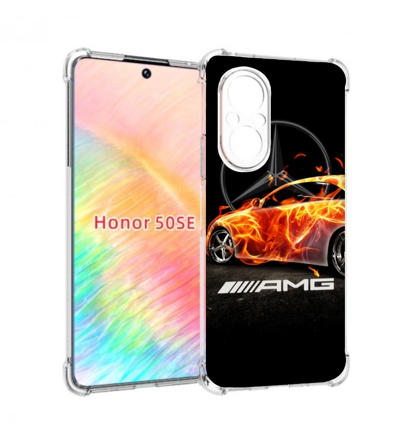 

Чехол бампер MyPads АМГ мужской для Honor 50 SE противоударный, Прозрачный, Tocco