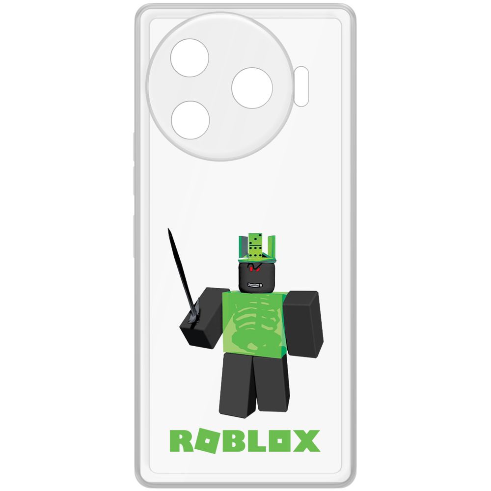 

Чехол-накладка Krutoff Clear Case Roblox-1x1x1x1x1 для TECNO Camon 30 Pro 5G, Прозрачный