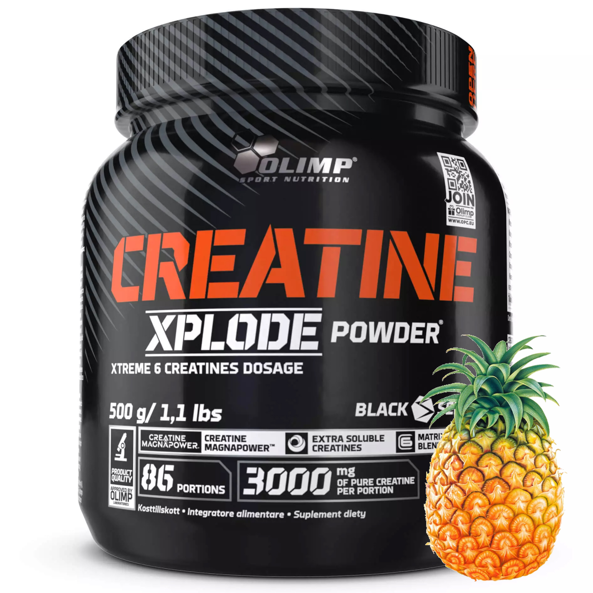 Креатиновый комплекс Olimp Creatine Xplode Powder - 500 г, ананас