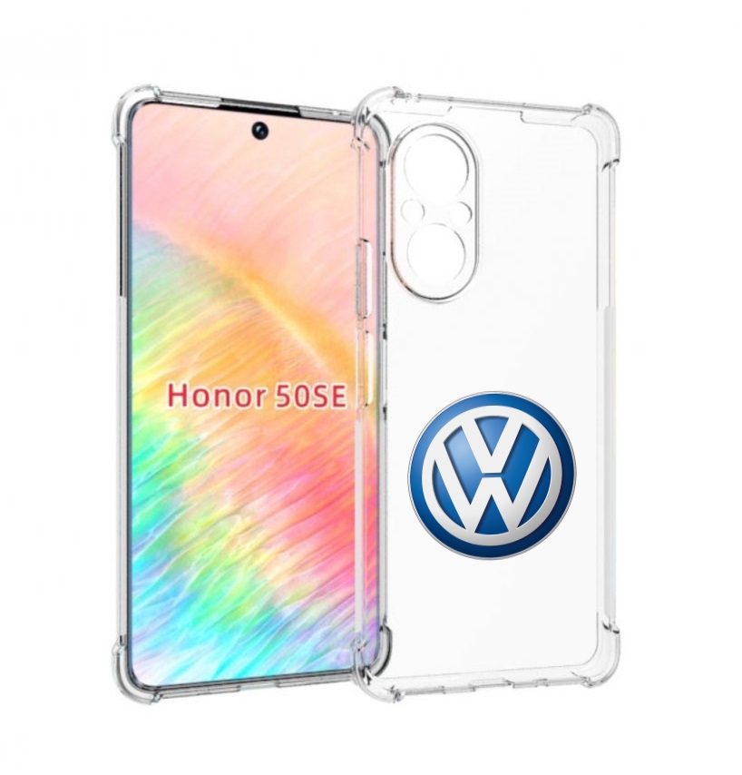 

Чехол бампер MyPads volkswagen мужской для Honor 50 SE противоуд, Прозрачный, Tocco