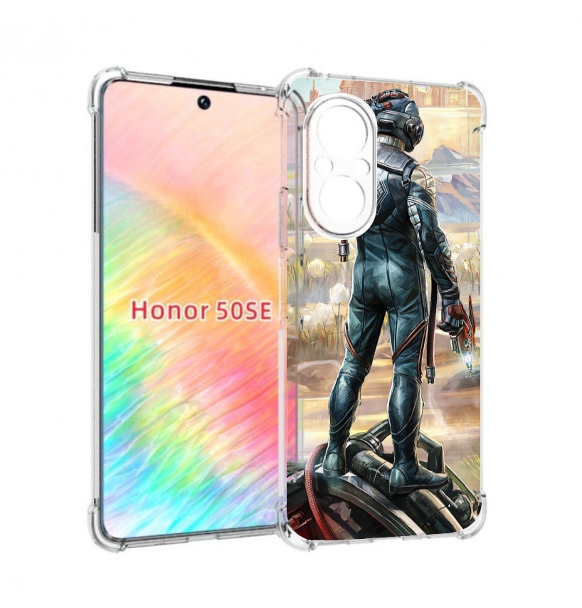 

Чехол бампер MyPads the-outer-worlds для Honor 50 SE противоударный, Прозрачный, Tocco