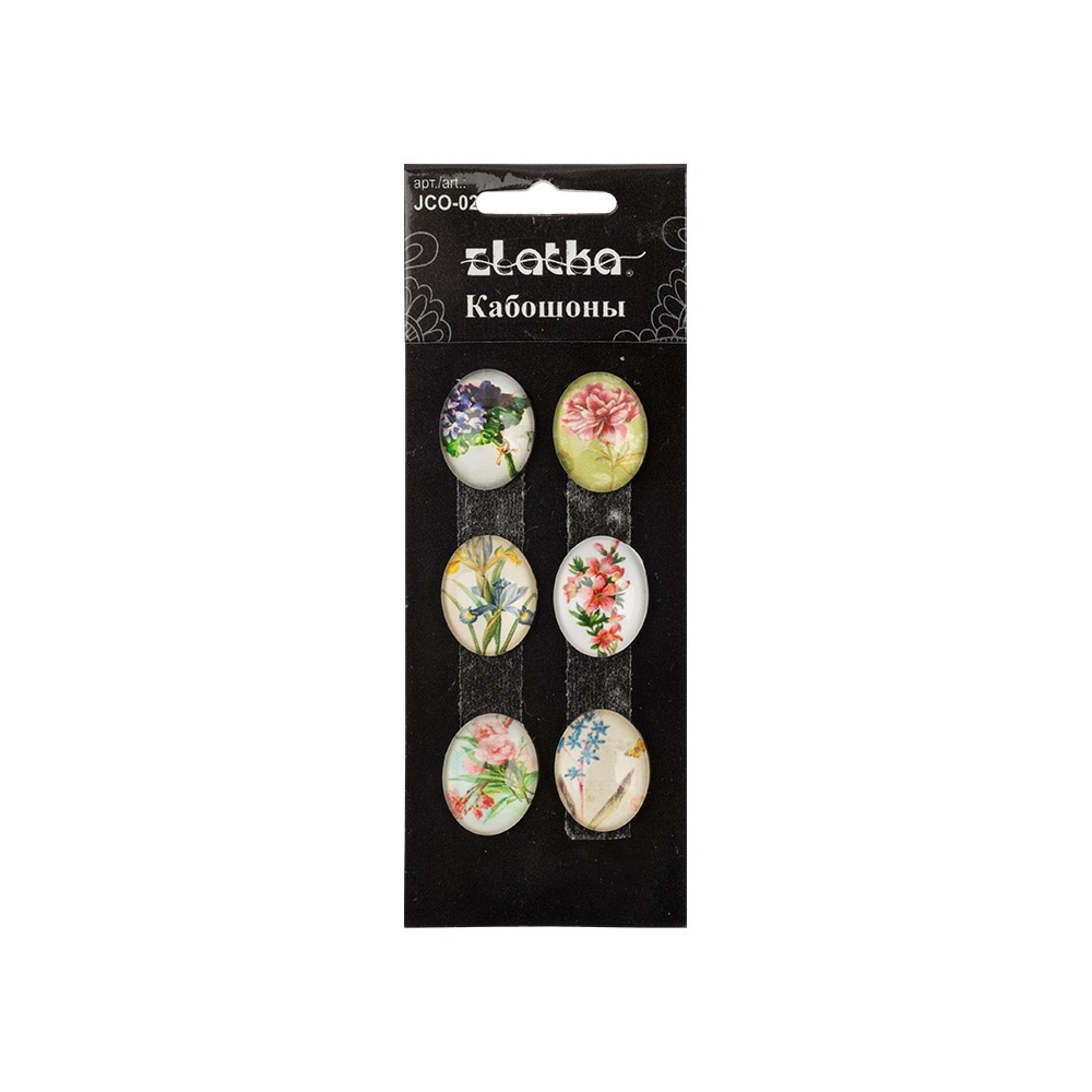

Кабошоны для скрапбукинга Zlatka JCO-02 разноцветные