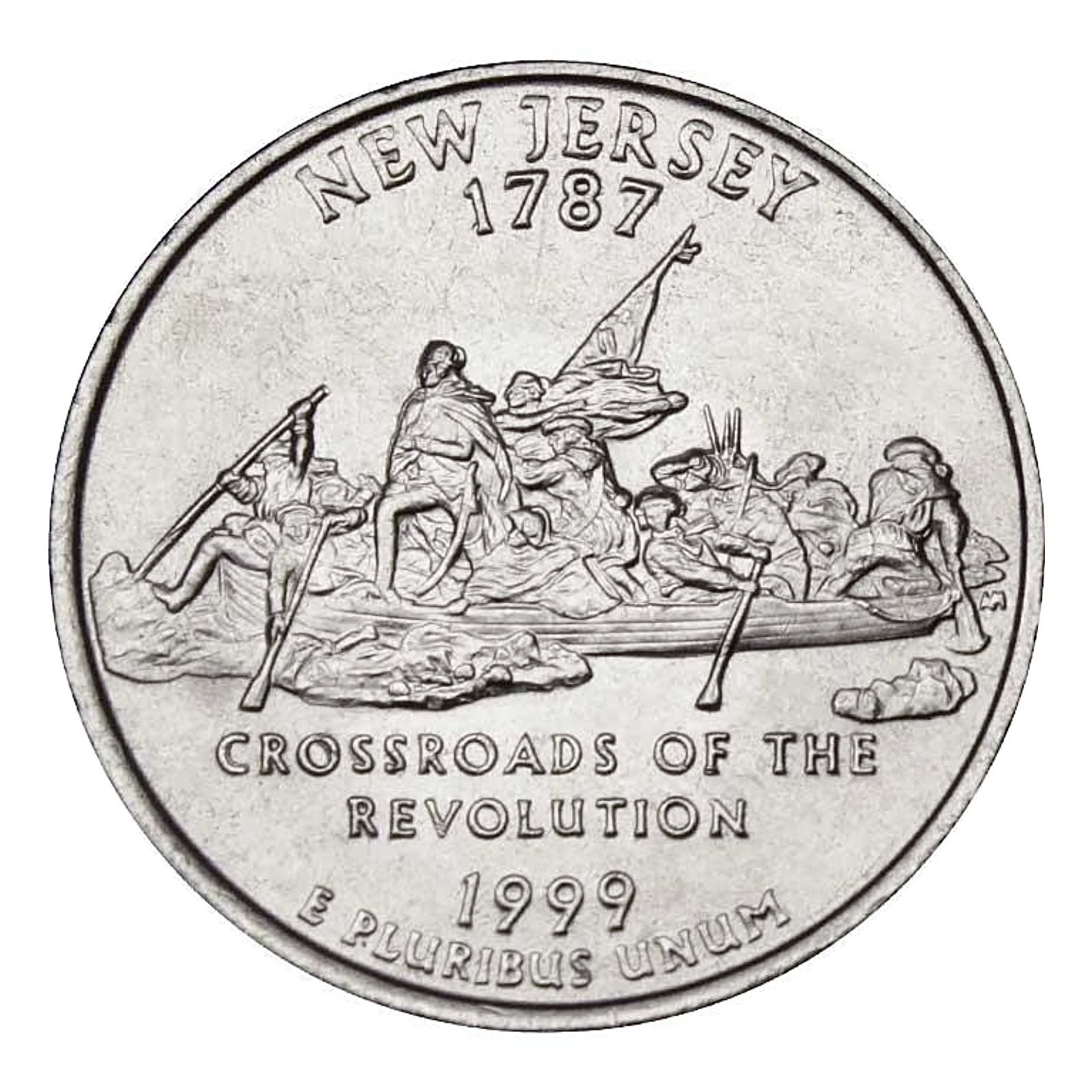 

Монета 25 центов Нью Джерси. Штаты и территории. США D 1999 UNC