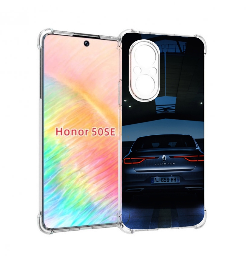 

Чехол бампер MyPads renault рено 1 для Honor 50 SE противоударный, Прозрачный, Tocco