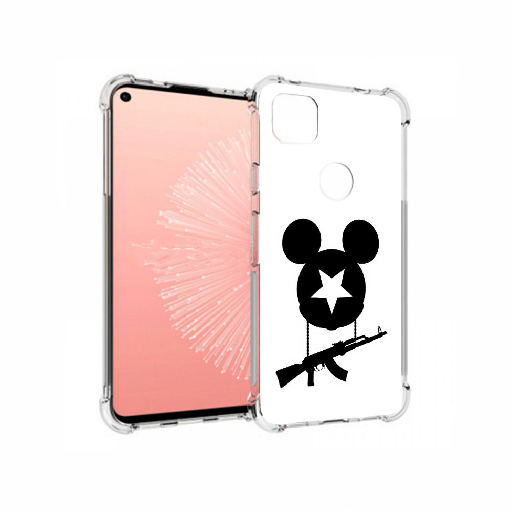 

Чехол MyPads Tocco для Google Pixel 4A АК Микки, Прозрачный, Tocco