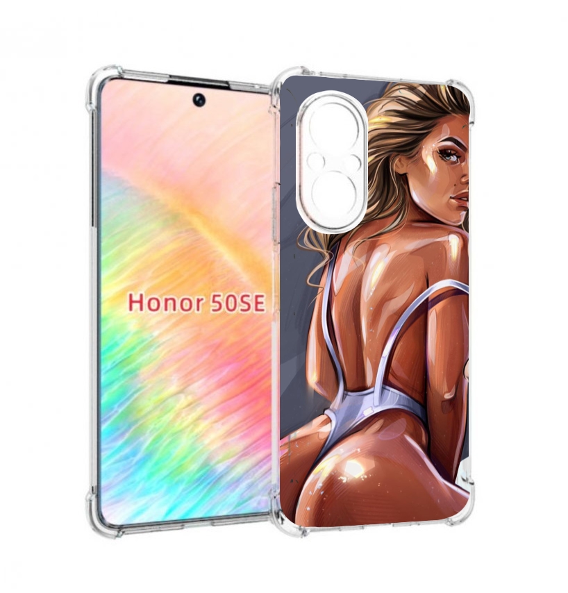 

Чехол бампер MyPads craigos-art для Honor 50 SE противоударный, Прозрачный, Tocco
