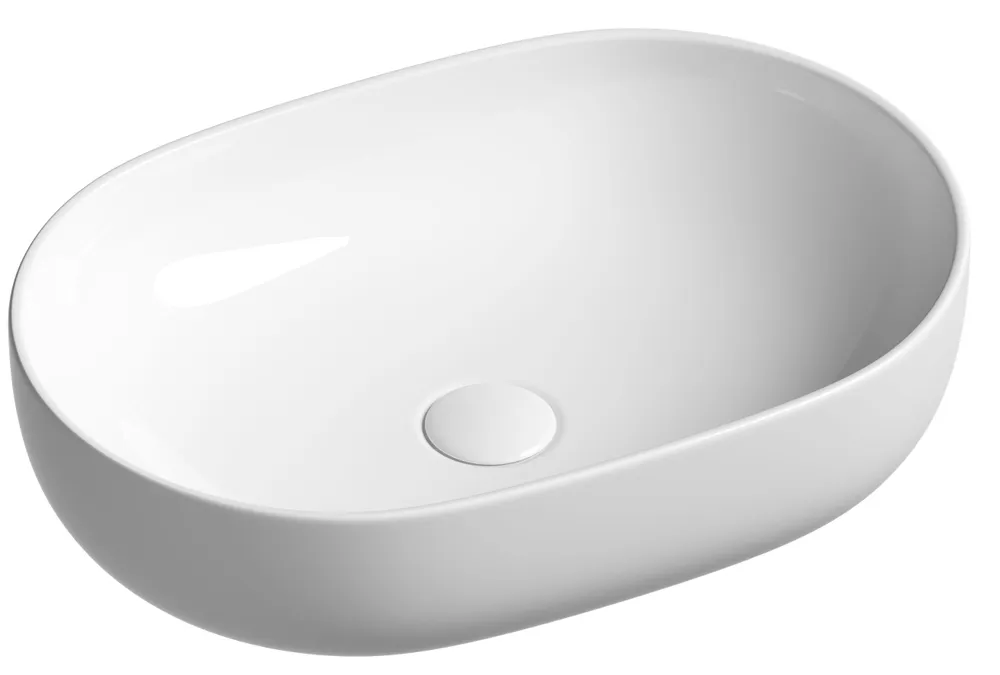 

Накладная раковина для ванной Ceramicanova Element CN6047 Овал 60 см., Белый