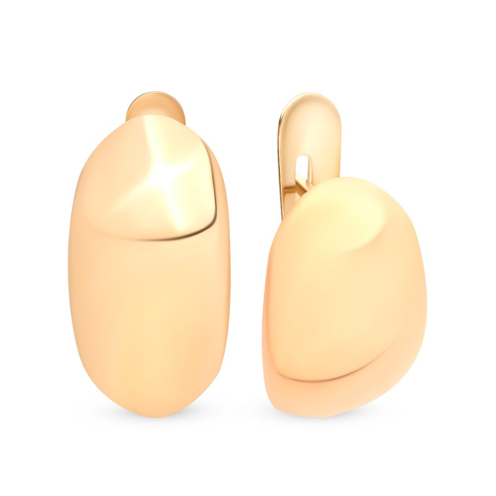

Серьги из красного золота без вставки 585Gold 402003447, 402003447