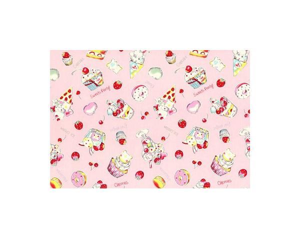 

Ткань Peppy Nico Nico land 40702-20 100x110 см 200 г/м2, Розовый