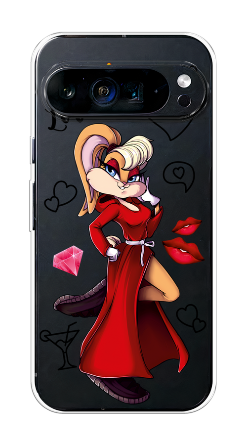 

Чехол на Google Pixel 9 Pro XL "Rich Lola Bunny", Красный;бежевый;оранжевый, 272150-1