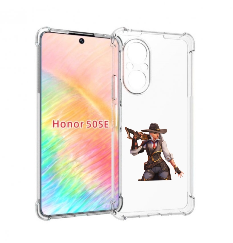 

Чехол бампер MyPads overwatch для Honor 50 SE противоударный, Прозрачный, Tocco