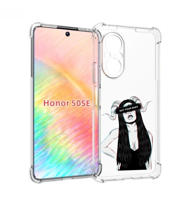 Чехол бампер MyPads not-your для Honor 50 SE противоударный