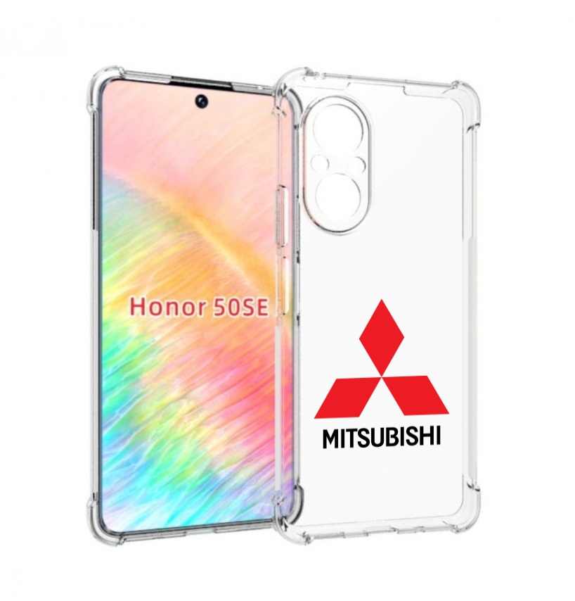

Чехол бампер MyPads mitsubishi-3 для Honor 50 SE противоударный, Прозрачный, Tocco