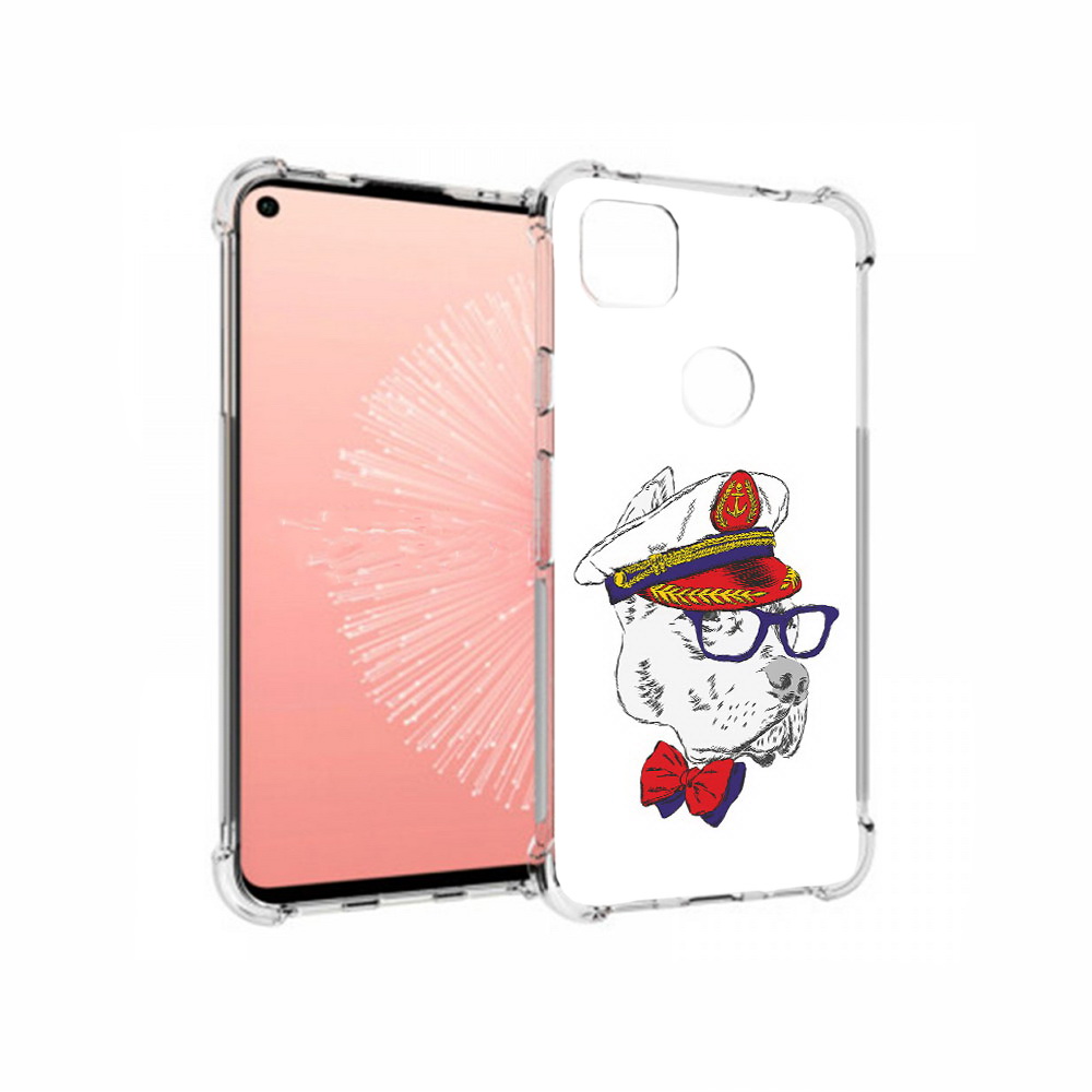 

Чехол MyPads Tocco для Google Pixel 4A бульдог, Прозрачный, Tocco