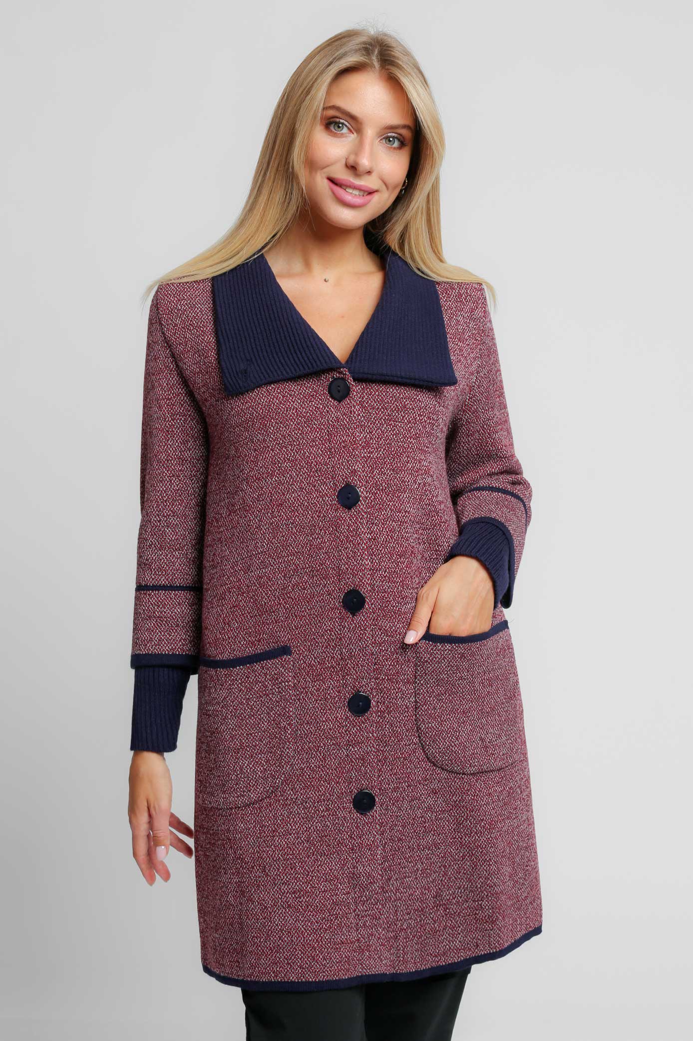 

Кардиган женский Злата В 1608 красный 50, В 1608