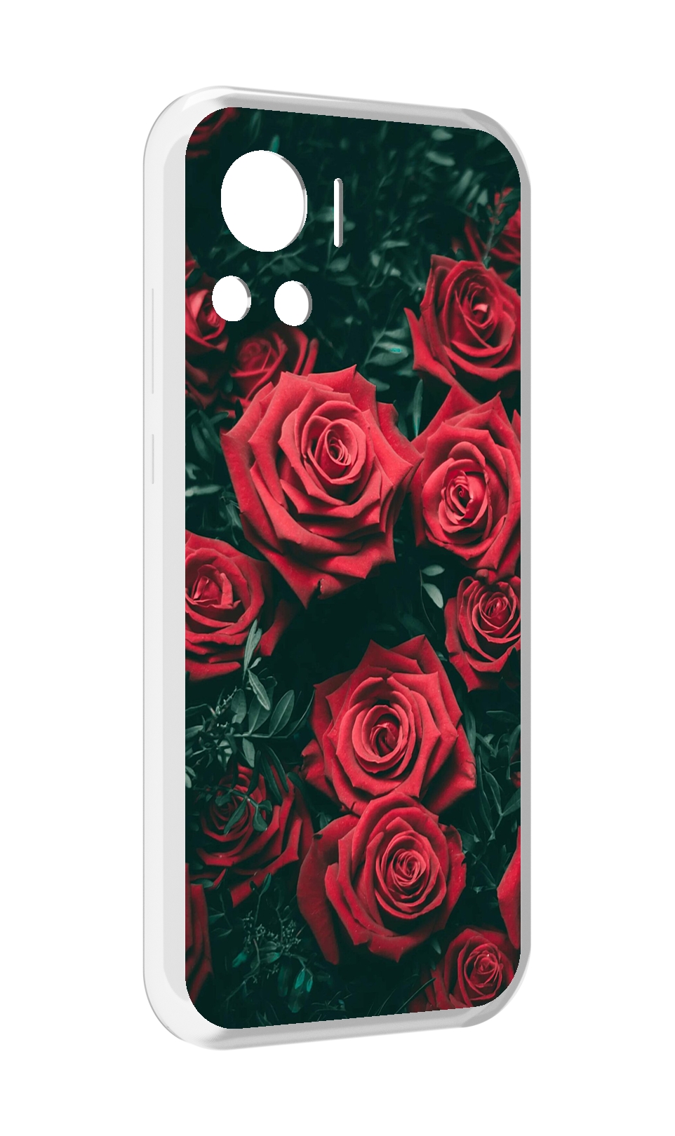 

Чехол MyPads красные-бархатные-розы для Motorola Edge 30 Ultra, Прозрачный, Tocco