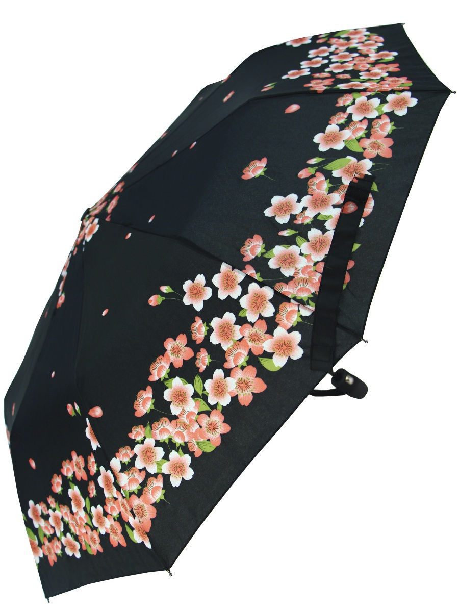 

Зонт женский RainBrella 151J черный/розовый, 151J