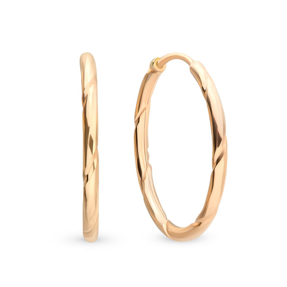 

Серьги конго из красного золота 585Gold 402003317, 402003317