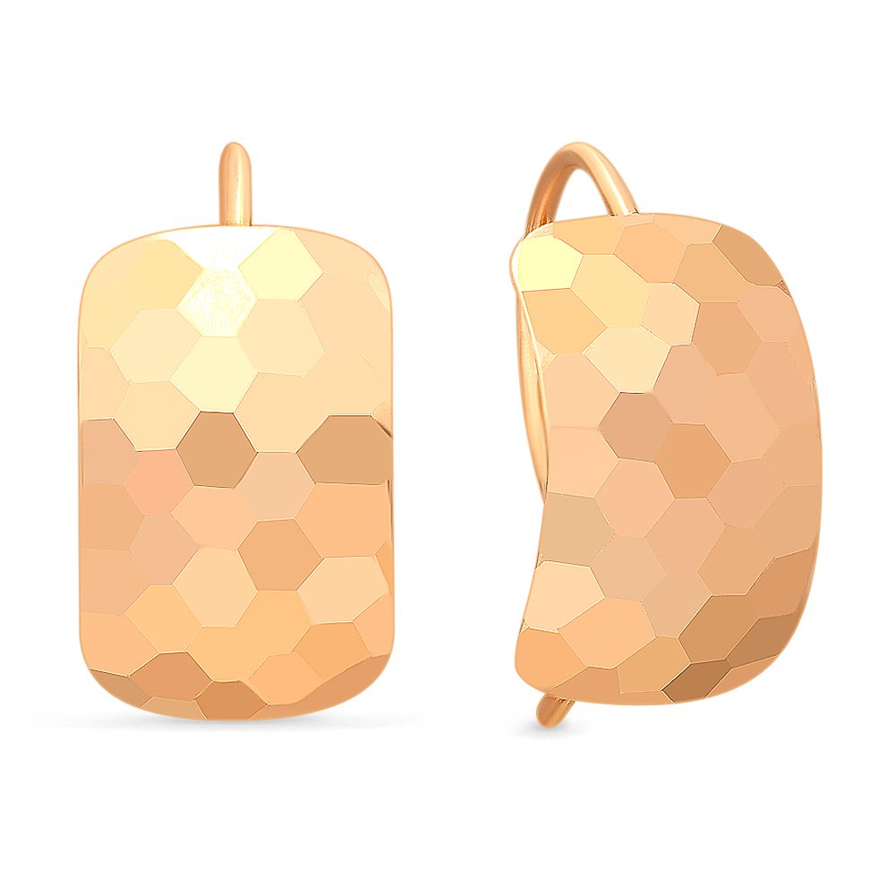 

Серьги из красного золота без вставки 585Gold 402003295, 402003295