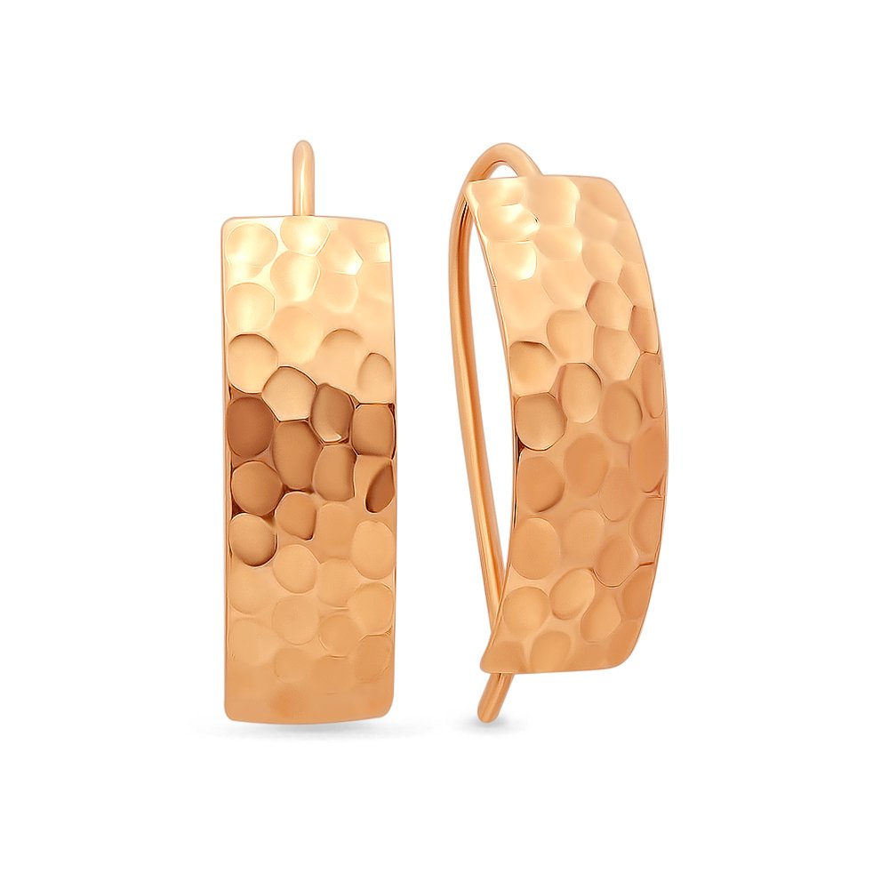 

Серьги из красного золота без вставки 585Gold 402003308, 402003308