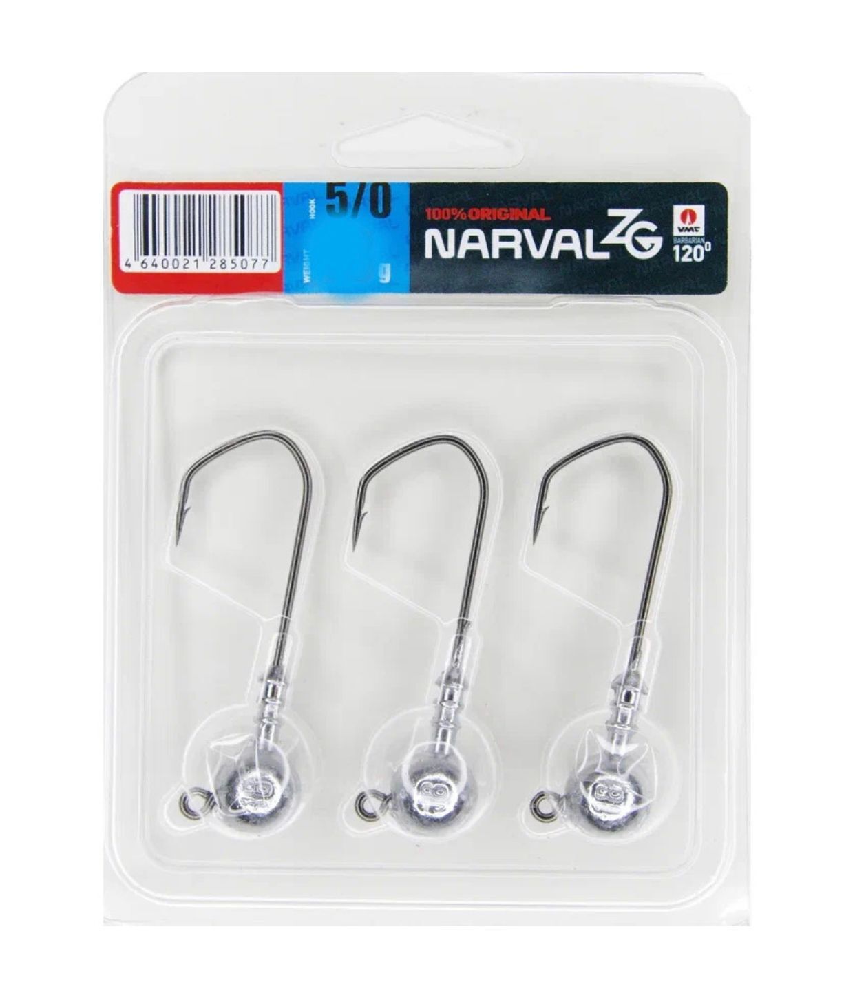 

Джиг-головки Narval ZG 120 5/0 32g (3 шт.), Серый, ZG 120 5/0