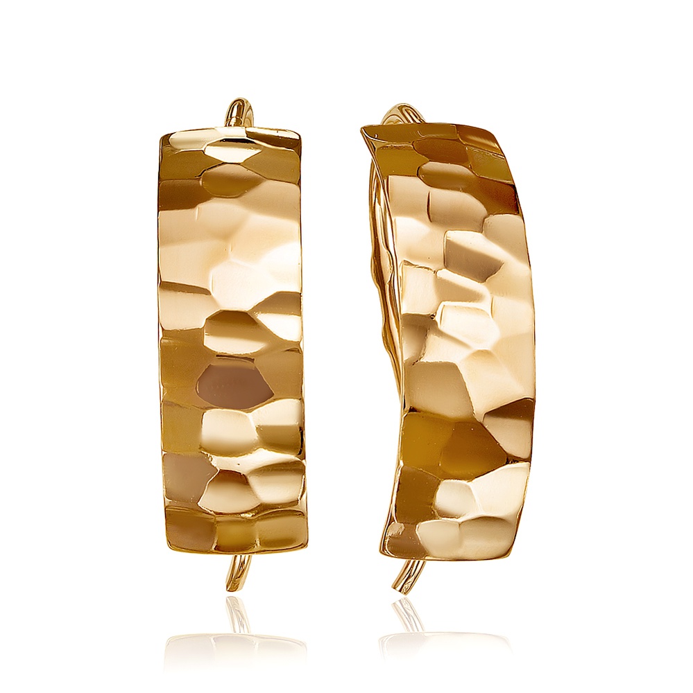 

Серьги из красного золота без вставки 585Gold 402003280, 402003280