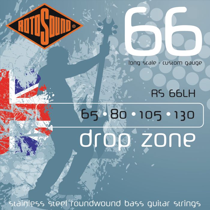 ROTOSOUND RS66LH BASS STRINGS STAINLESS STEEL струны для басгитары с пониженным строем, ст