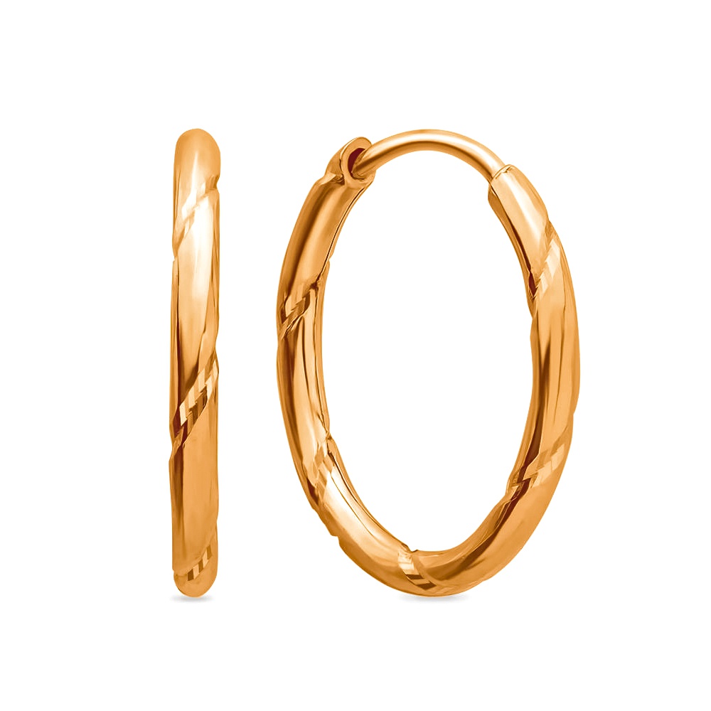 

Серьги конго из красного золота 585Gold 402003322, 402003322