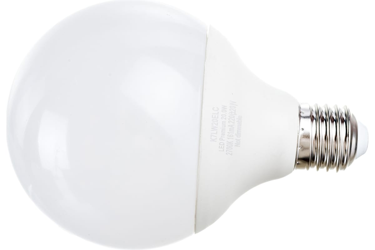 

Светодиодная лампа globe LED Premium 20,0W G95 220V E27 2700K шар Ecola K7LW20ELC