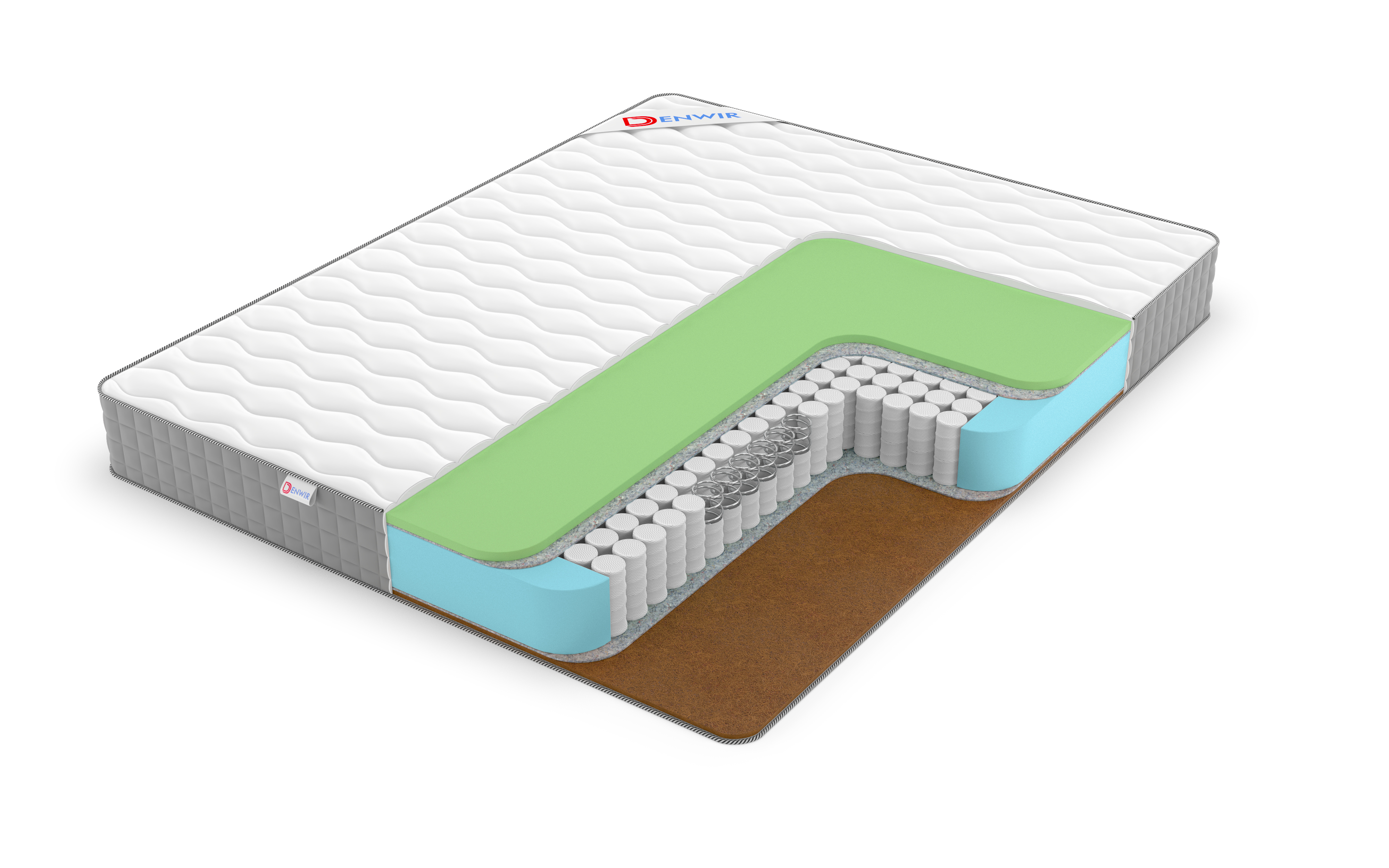 

Матрас пружинный DENWIR BEST FOAM HARD TFK/chstmat_BFHTFK_125x185, Белый, BEST FOAM HARD TFK