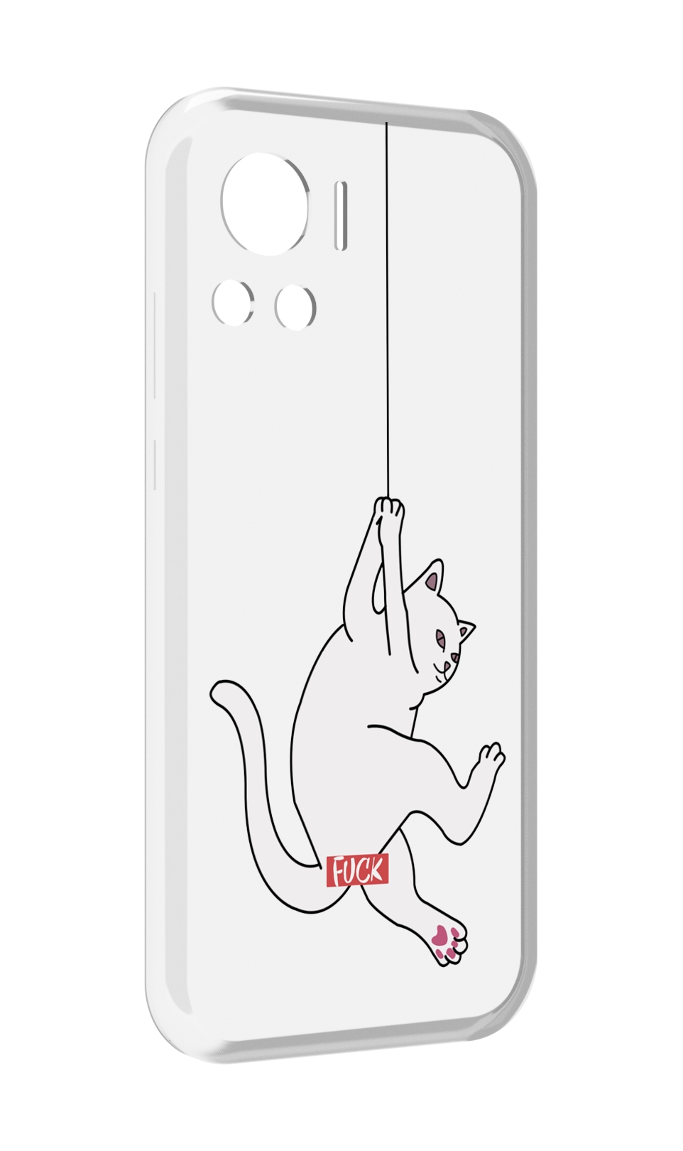 

Чехол MyPads котяра-на-веревке для Motorola Edge 30 Ultra, Прозрачный, Tocco