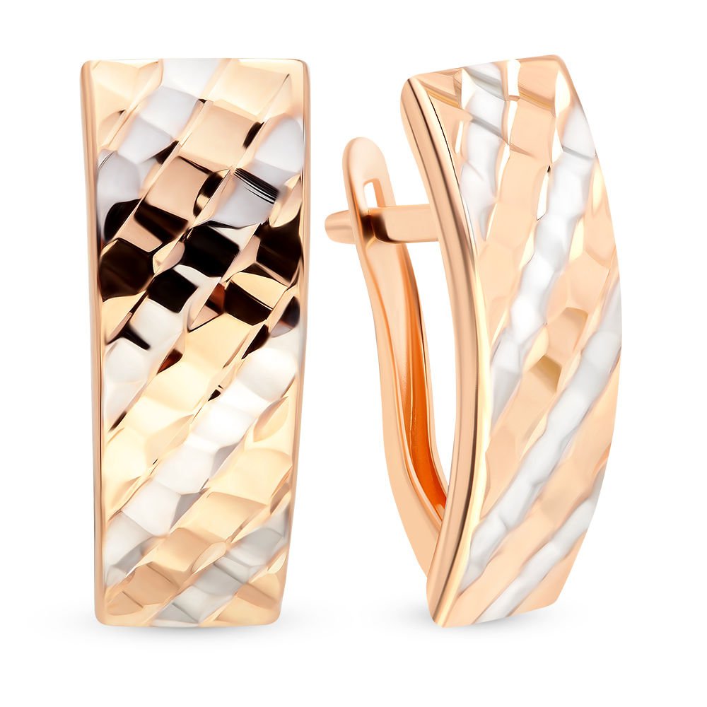 

Серьги из красного золота без вставки 585Gold 402003247, 402003247