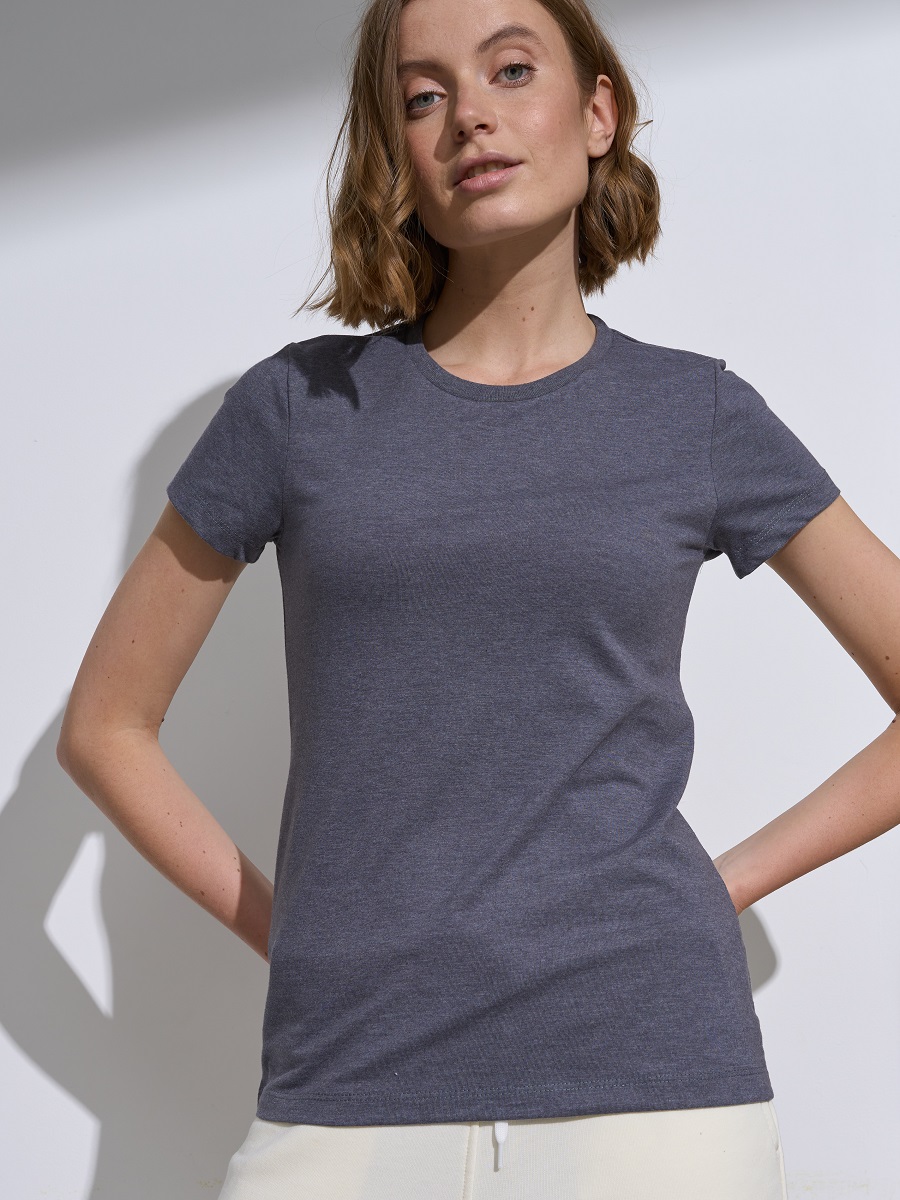 

Футболка женская Uzcotton W-F серая XXL, Серый, W-F