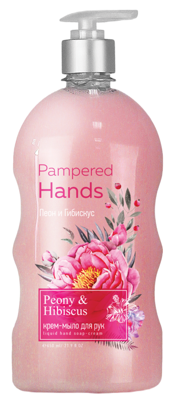 Крем-мыло для рук Romax Pampered Hands Пион и гибискус, 650 г