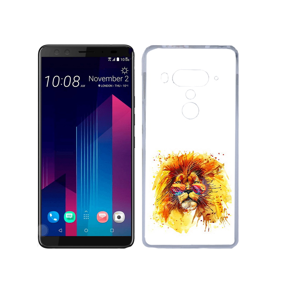 

Чехол MyPads Tocco для HTC U12+ лев в очках, Прозрачный, Tocco