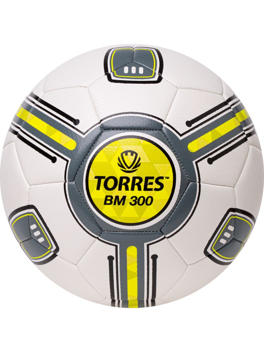 

Мяч футбольный TORRES BM 300 р.3 бело-серо-желтый, Белый;желтый;серый, BM 300
