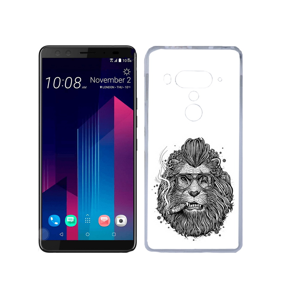 

Чехол MyPads Tocco для HTC U12+ курящий лев, Прозрачный, Tocco
