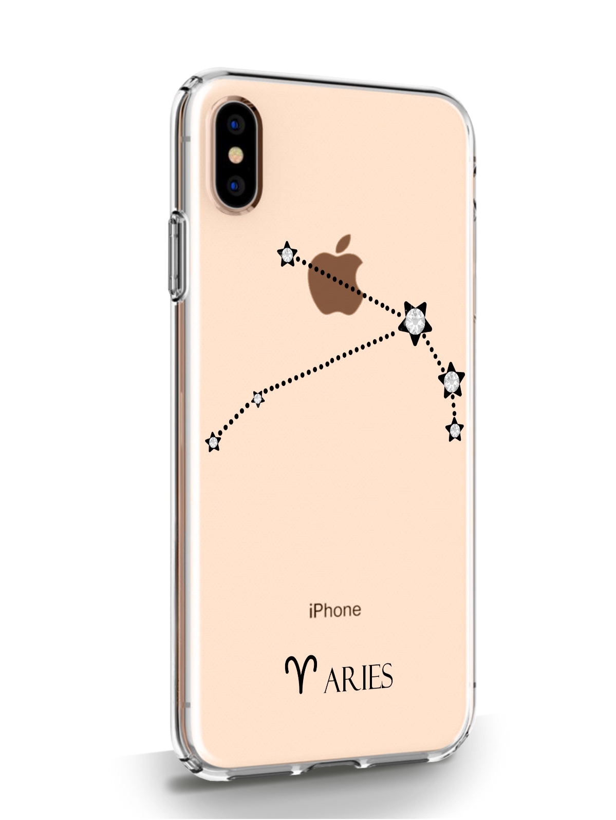 фото Чехол musthavecase для iphone xs max знак зодиака овен прозрачный