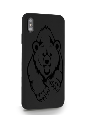 фото Чехол musthavecase для iphone xs max медведь черный