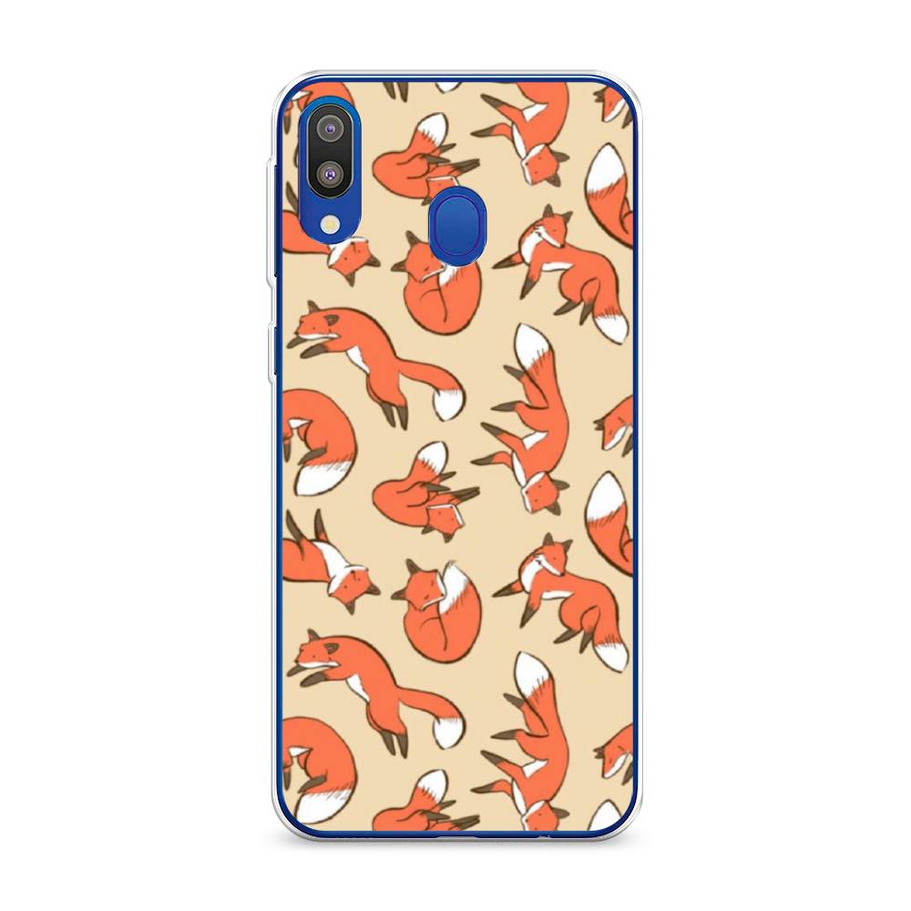 

Чехол Awog на Samsung Galaxy M20 "Лисички фон", Разноцветный, 27450-3