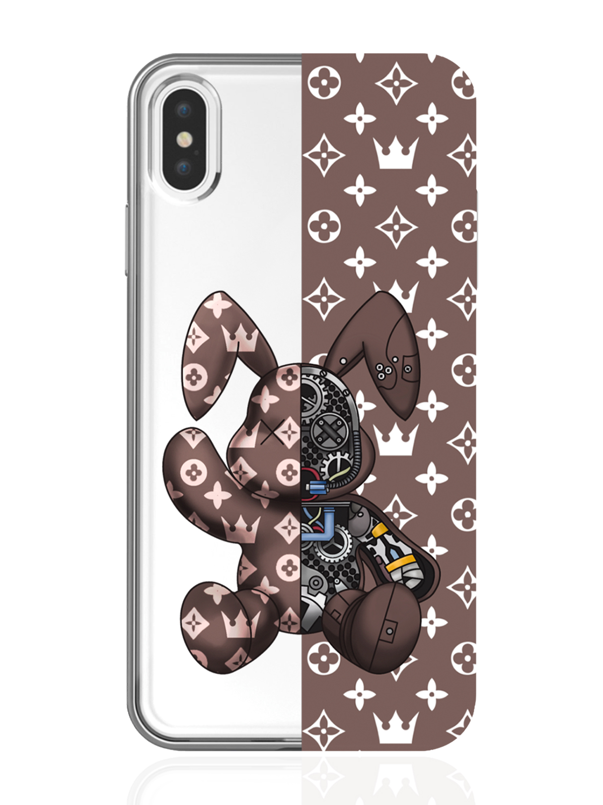 

Чехол MustHaveCase для iPhone Xs Max Bunny Коричневый прозрачный, iPhone Xs Max Bunny Коричневый