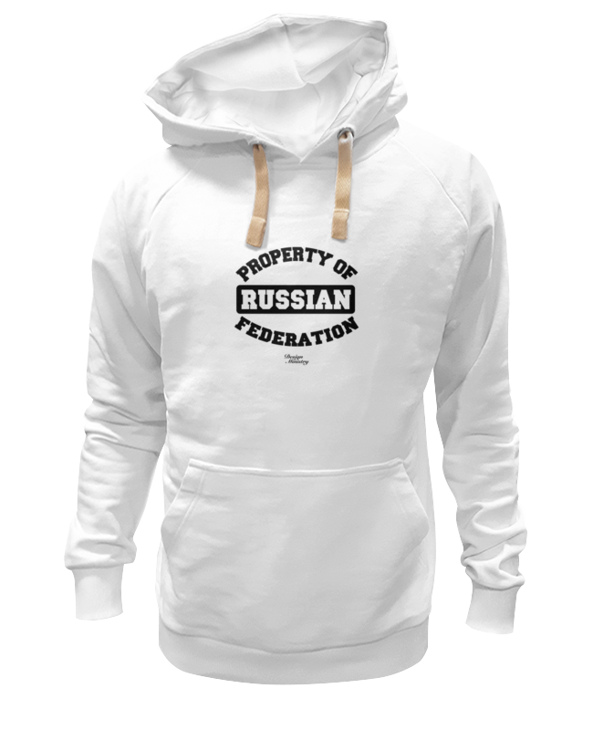Толстовка унисекс Printio Property of russian federation белая 2XL