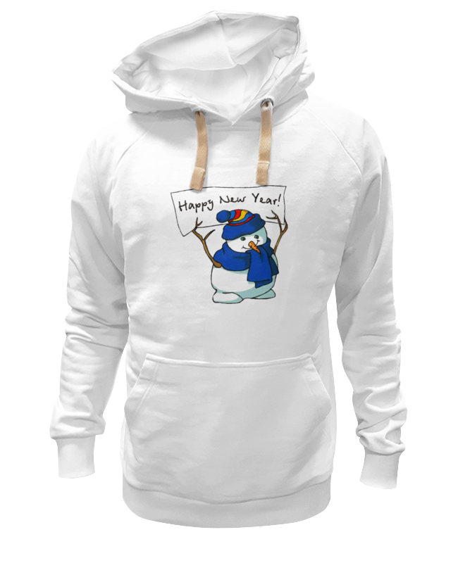 

Худи унисекс Printio Happy new year! bag белое 2XL, Белый, Happy new year! bag