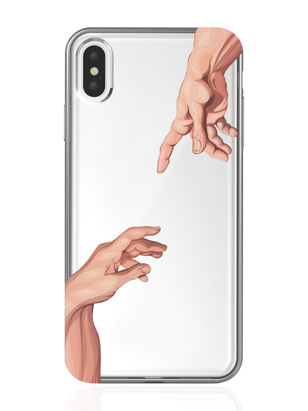 

Чехол MustHaveCase для iPhone XS Max Сотворение Адама прозрачный, iPhone XS Max Сотворение Адама