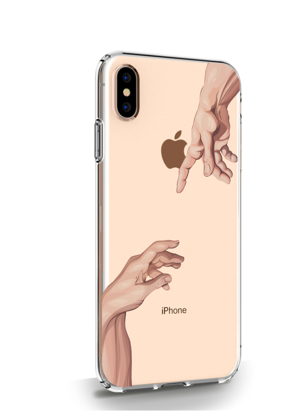 фото Чехол musthavecase для iphone xs max сотворение адама прозрачный