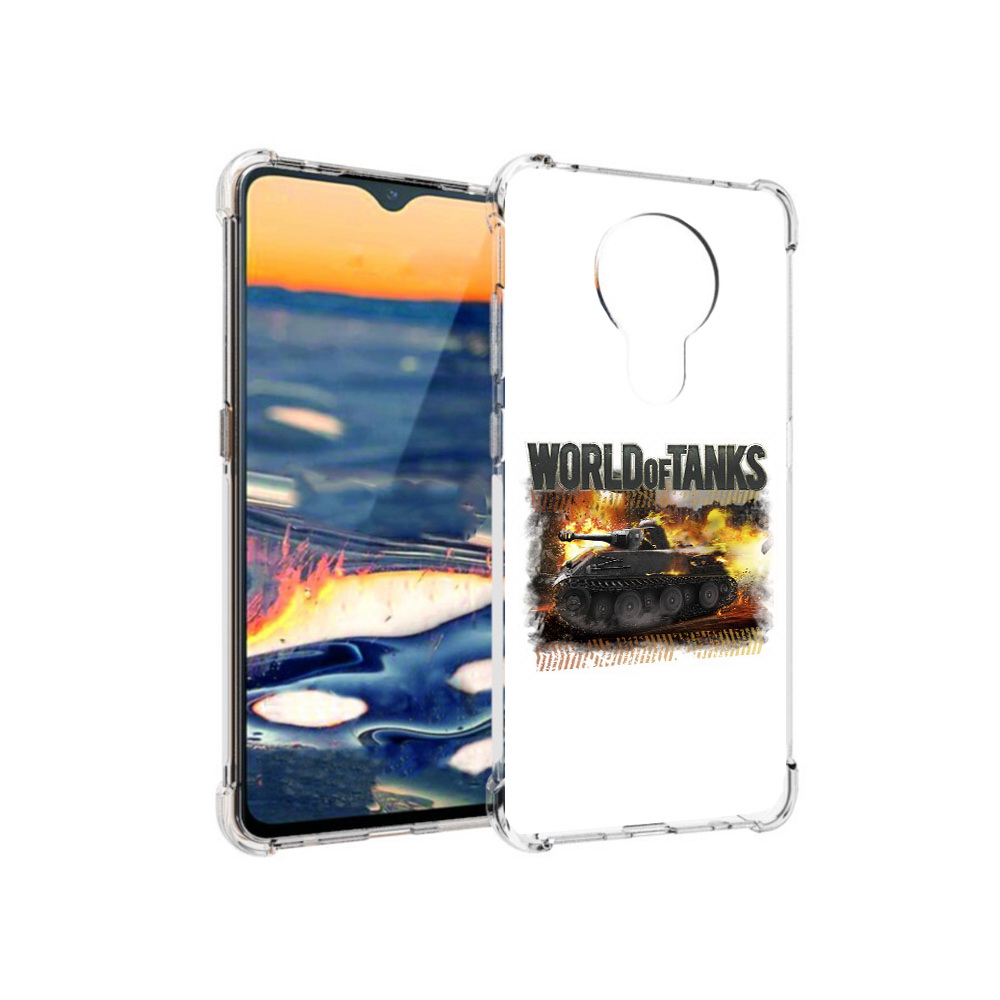 

Чехол MyPads Tocco для Nokia 5.3 Мир танков-2 (PT227052.106.118), Прозрачный, Tocco