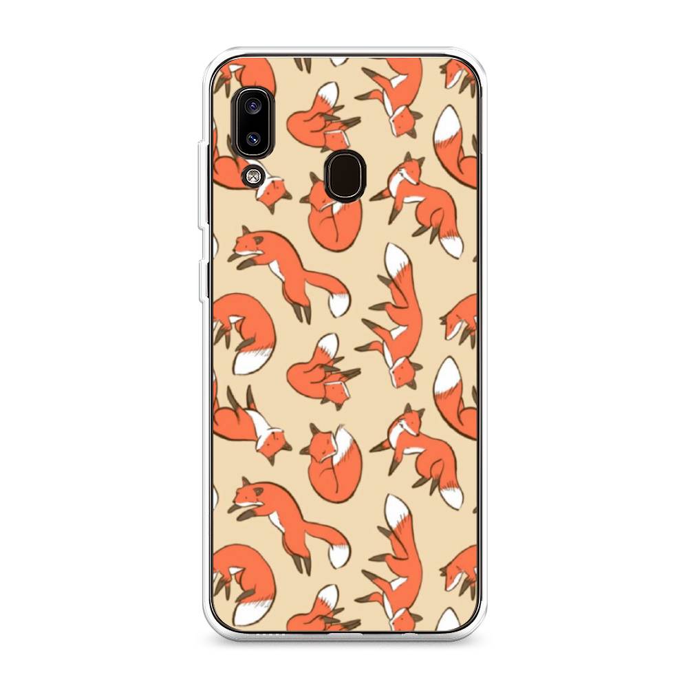 

Чехол Awog на Samsung Galaxy A20/A30 "Лисички фон", Разноцветный, 27650-3