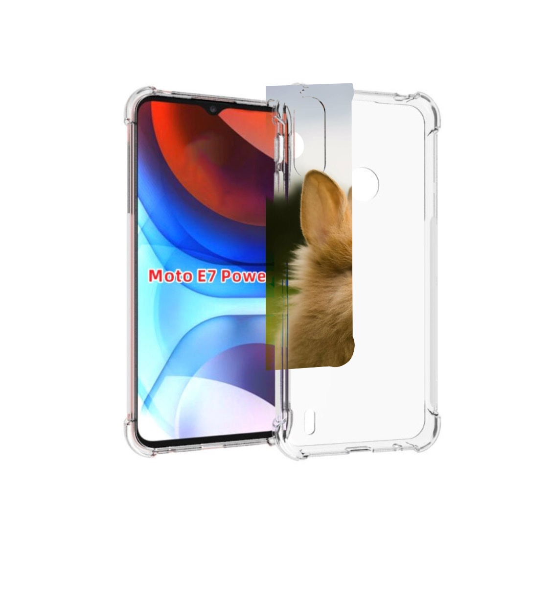 

Чехол MyPads Кролик для Motorola Moto E7 Power, Прозрачный, Tocco
