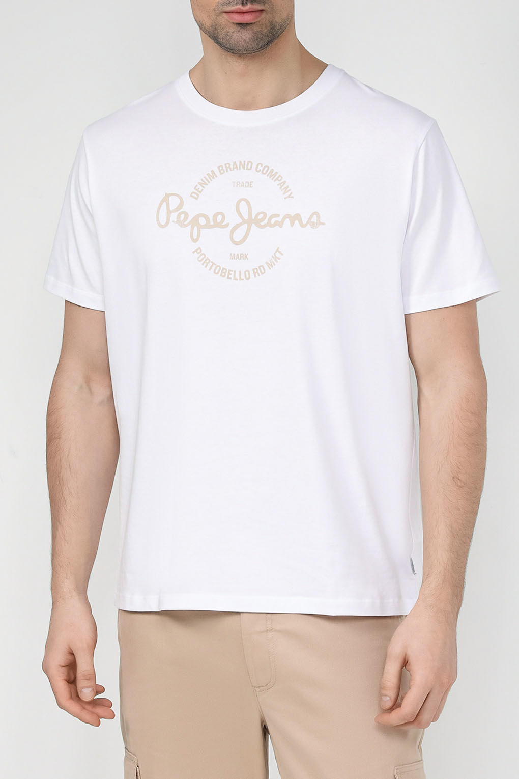 

Футболка мужская Pepe Jeans PM509230 белая 2XL, Белый, PM509230