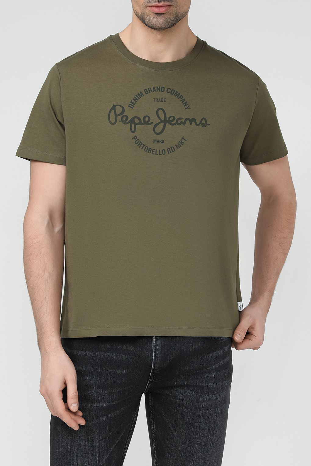 Футболка мужская Pepe Jeans PM509230 зеленая XL зеленый